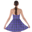 Blue Tartan Plaid 1 Strapless Bra Top Dress View2