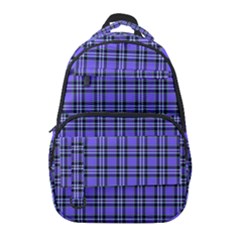 Blue Tartan Plaid 1 Carry-on Travel Backpack