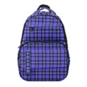 Blue Tartan Plaid 1 Carry-on Travel Backpack View1