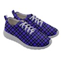 Blue Tartan Plaid 1 Women Athletic Shoes View3