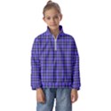 Blue Tartan Plaid 1 Kids  Half Zip Hoodie View1