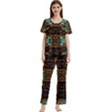 photo 290 9-35-6 Women s Short Sleeve Long Pants Cozy Lounge Set View1
