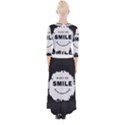 Black And White Simple Make Me Smile T Shirt 20250203 014057 0000 Quarter Sleeve Wrap Maxi Dress View2