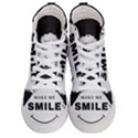 Black And White Simple Make Me Smile T Shirt 20250203 014057 0000 Women s Hi-Top Skate Sneakers View1