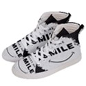 Black And White Simple Make Me Smile T Shirt 20250203 014057 0000 Women s Hi-Top Skate Sneakers View2