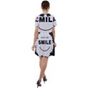 Black And White Simple Make Me Smile T Shirt 20250203 014057 0000 Short Sleeve Shoulder Cut Out Dress  View2