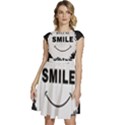 Black And White Simple Make Me Smile T Shirt 20250203 014057 0000 Cap Sleeve High Waist Dress View1