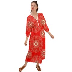 Crimson Current Grecian Style  Maxi Dress