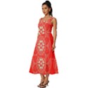 Crimson Current Square Neckline Tiered Midi Dress View2