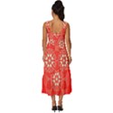Crimson Current Square Neckline Tiered Midi Dress View4