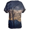 Tree silhouette at border of nahuel haupi lake, rio negro, argentina Women s Oversized T-Shirt View2