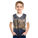 Tree Silhouette At Border Of Nahuel Haupi Lake, Rio Negro, Argentina Kids  Basketball Tank Top View1