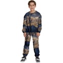 Tree Silhouette At Border Of Nahuel Haupi Lake, Rio Negro, Argentina Kids  Sweatshirt set View1