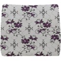 Elegant Purple Floral Jacquard Mesh Lace Fabric Seat Cushion View1