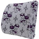 Elegant Purple Floral Jacquard Mesh Lace Fabric Seat Cushion View3