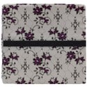 Elegant Purple Floral Jacquard Mesh Lace Fabric Seat Cushion View4