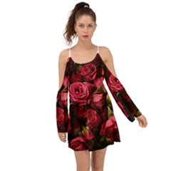 Floral Buds Of Roses Beautiful Flowers Boho Dress
