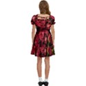 Floral Buds Of Roses Beautiful Flowers Kids  Puff Sleeved Dress View4