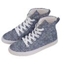Blue Ornament Complex Mosaic Print Pattern Men s Hi-Top Skate Sneakers View2