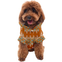 Winter Wonderland Seamless Pattern: Christmas Trees & Snowflakes On Dark Background Dog Coat