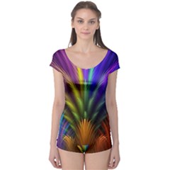 Abstract Colors - , Abstract Colors Boyleg Leotard 