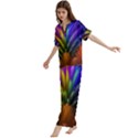 Abstract Colors - , Abstract Colors Short Sleeve Long Pants Satin Pajamas Set View2