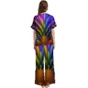 Abstract Colors - , Abstract Colors Short Sleeve Long Pants Satin Pajamas Set View4