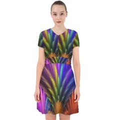 Abstract Colors - , Abstract Colors Adorable In Chiffon Dress