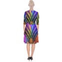 Abstract Colors - , Abstract Colors Wrap Up Cocktail Dress View2