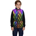Abstract Colors - , Abstract Colors Kid s Button Up Puffer Vest View1
