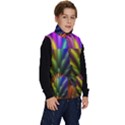 Abstract Colors - , Abstract Colors Kid s Button Up Puffer Vest View3