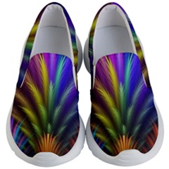 Abstract Colors - , Abstract Colors Kids Lightweight Slip Ons