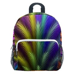 Abstract Colors - , Abstract Colors Kids  Age 5-10 Lightweight School Backpack With Side Pockets
