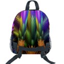 Abstract Colors - , Abstract Colors Kids  Age 5-10 Lightweight School Backpack with Side Pockets View2