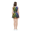 Abstract Colors - , Abstract Colors Women s Crop Top Pleated Skater Rave Skirt View4