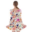 Abstract Floral Background Long Sleeve Skater Dress View2