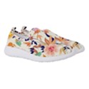 Abstract Floral Background Women s Slip On Sneakers View3