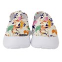 Abstract Floral Background Women s Slip On Sneakers View4