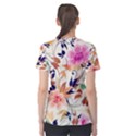 Abstract Floral Background Women s Cotton T-Shirt View2