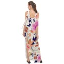 Abstract Floral Background Maxi Chiffon Cover Up Dress View2