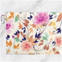 Abstract Floral Background Canvas Cosmetic Bag (XXXL) View1