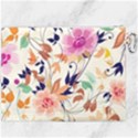 Abstract Floral Background Canvas Cosmetic Bag (XXXL) View2