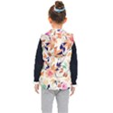 Abstract Floral Background Kids  Hooded Puffer Vest View2