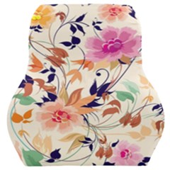 Abstract Floral Background Car Seat Back Cushion 