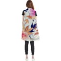 Abstract Floral Background Sleeveless Chiffon Waistcoat Shirt View2