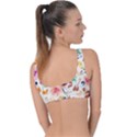 Abstract Floral Background Ring Detail Bikini Top View2