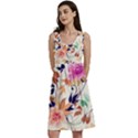 Abstract Floral Background Classic Skater Dress View1