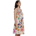 Abstract Floral Background Classic Skater Dress View3