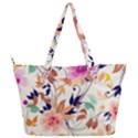 Abstract Floral Background Full Print Shoulder Bag View2
