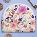 Abstract Floral Background Horseshoe Style Canvas Pouch View2